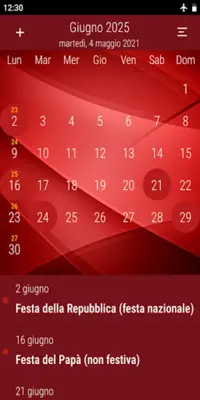 Calendario Italiano android App screenshot 1